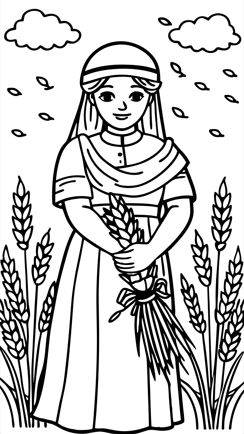 ruth coloring page